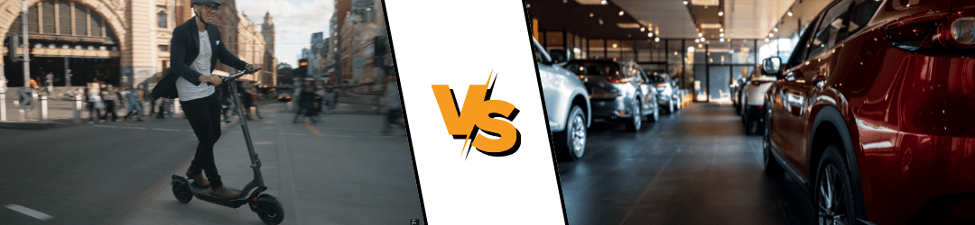 electric scooters vs. car ownership