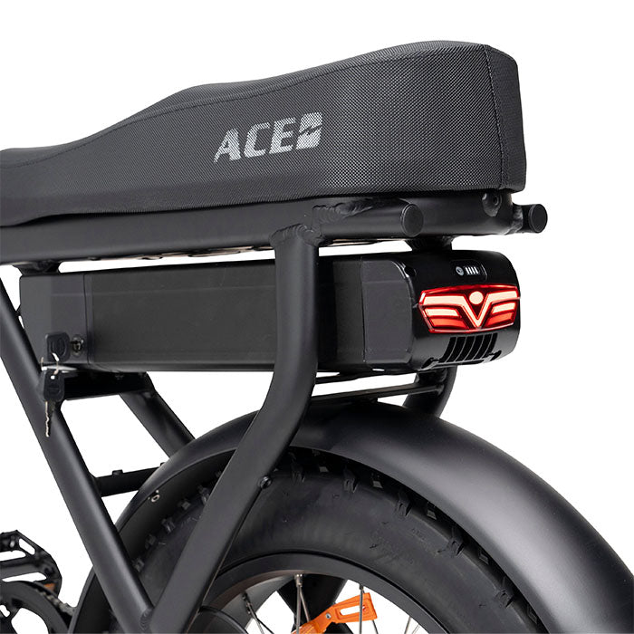 ampd brothers ace-x plus+ ebike seat and battery