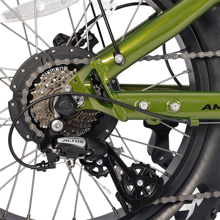 ampd brothers ace-x pro dual suspension ebike gears