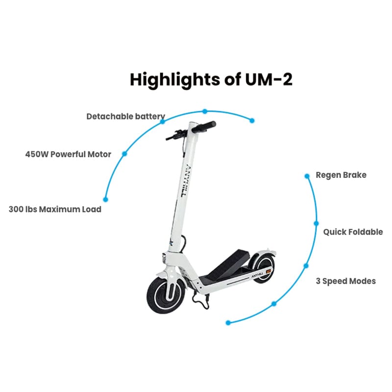 anyhill um2 commuter electric scooter