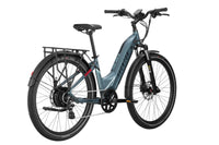 aventon level 2 step through electric bike glacier back