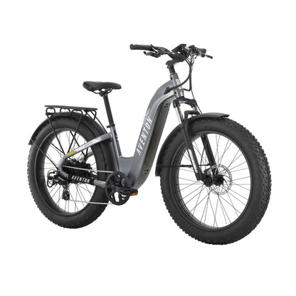 aventon aventure.2 electric bike slate grey front side