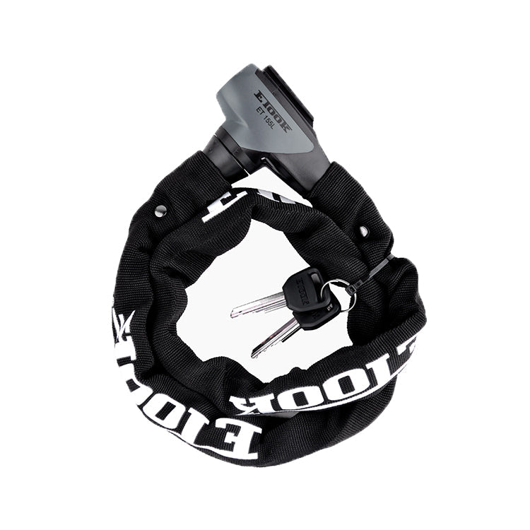 etook 1t155l chain bike lock round