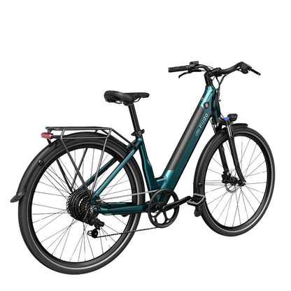 fiido c11 electric bike emerald blue side back