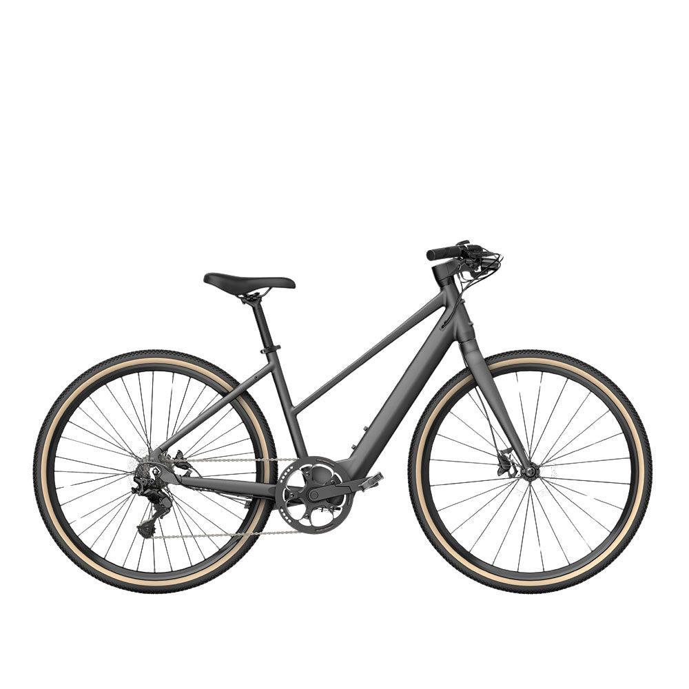 fiido c22 electric gravel bike gray side