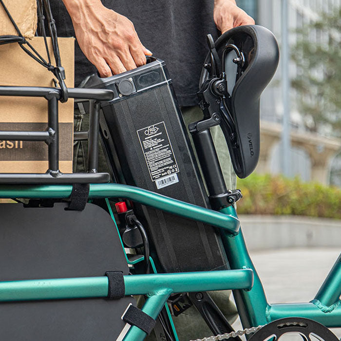 fiido t2 longtail cargo ebike feature battery