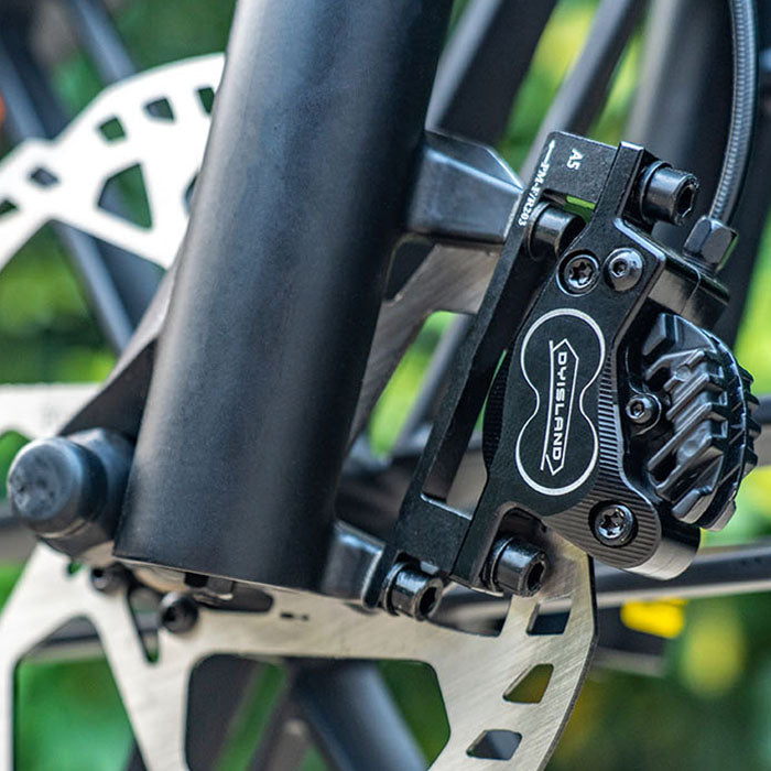 fiido t2 longtail cargo ebike feature hydraulic brakes