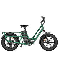 fiido t2 longtail cargo ebike green side