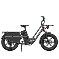 fiido t2 longtail cargo ebike grey side