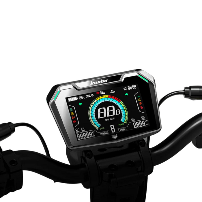 kaabo mantis 10 plus v2 black electric scooter display