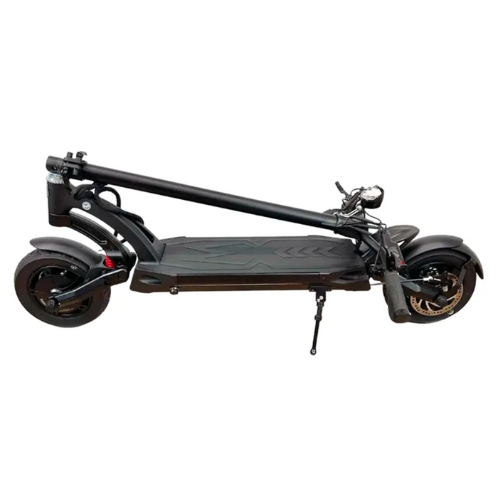 kaabo mantis 10 plus v2 black electric scooter folded side left