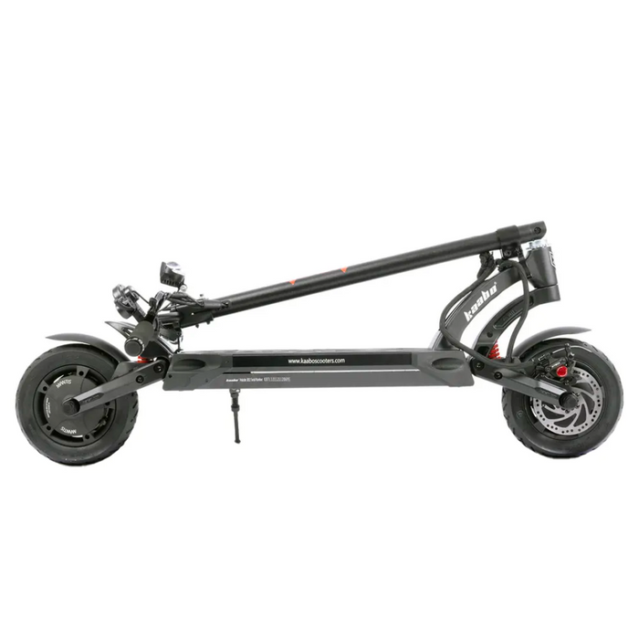 kaabo mantis 10 plus v2 black electric scooter folded side right