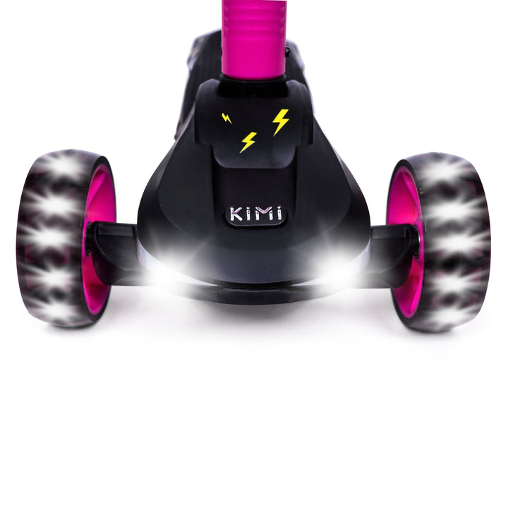 kimi electric scooter pink lights