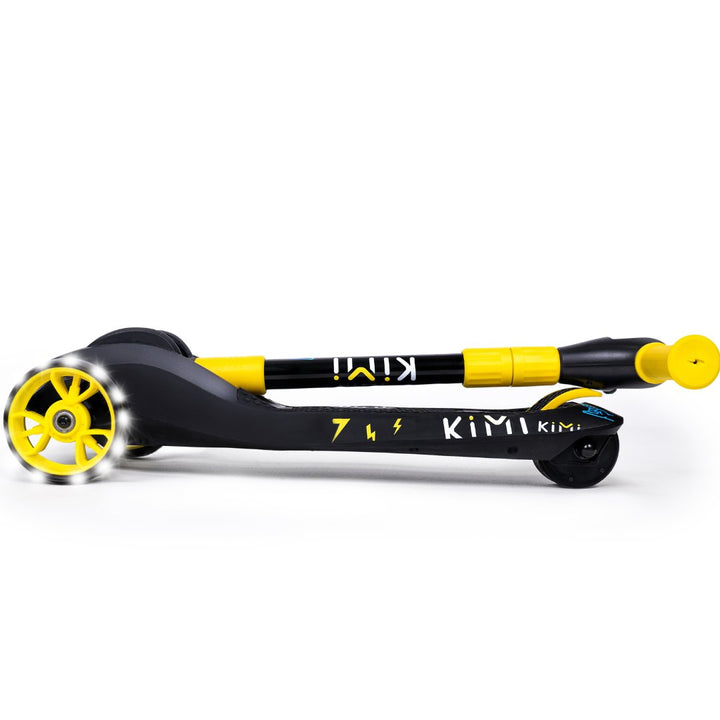 kimi electric scooter yellow folded