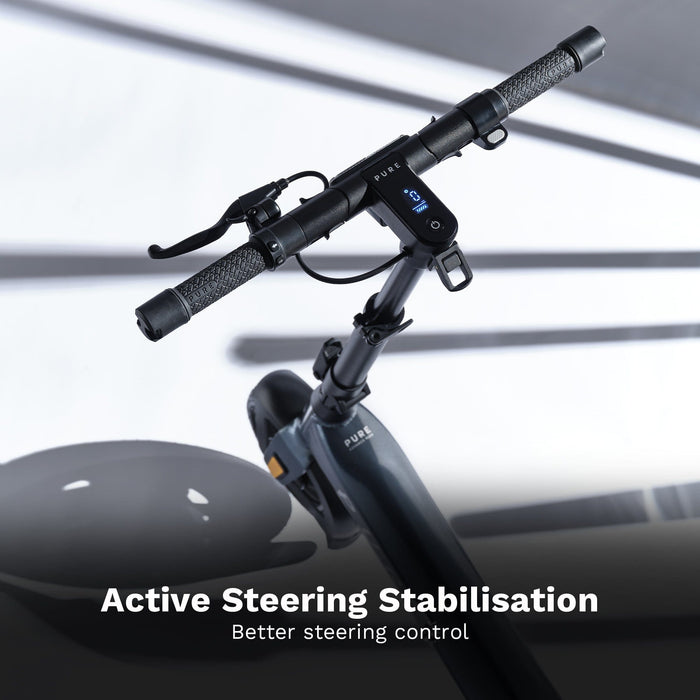 pure advance flex electric scooter feature active steering