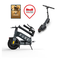 pure advance flex electric scooter feature mercury grey awards