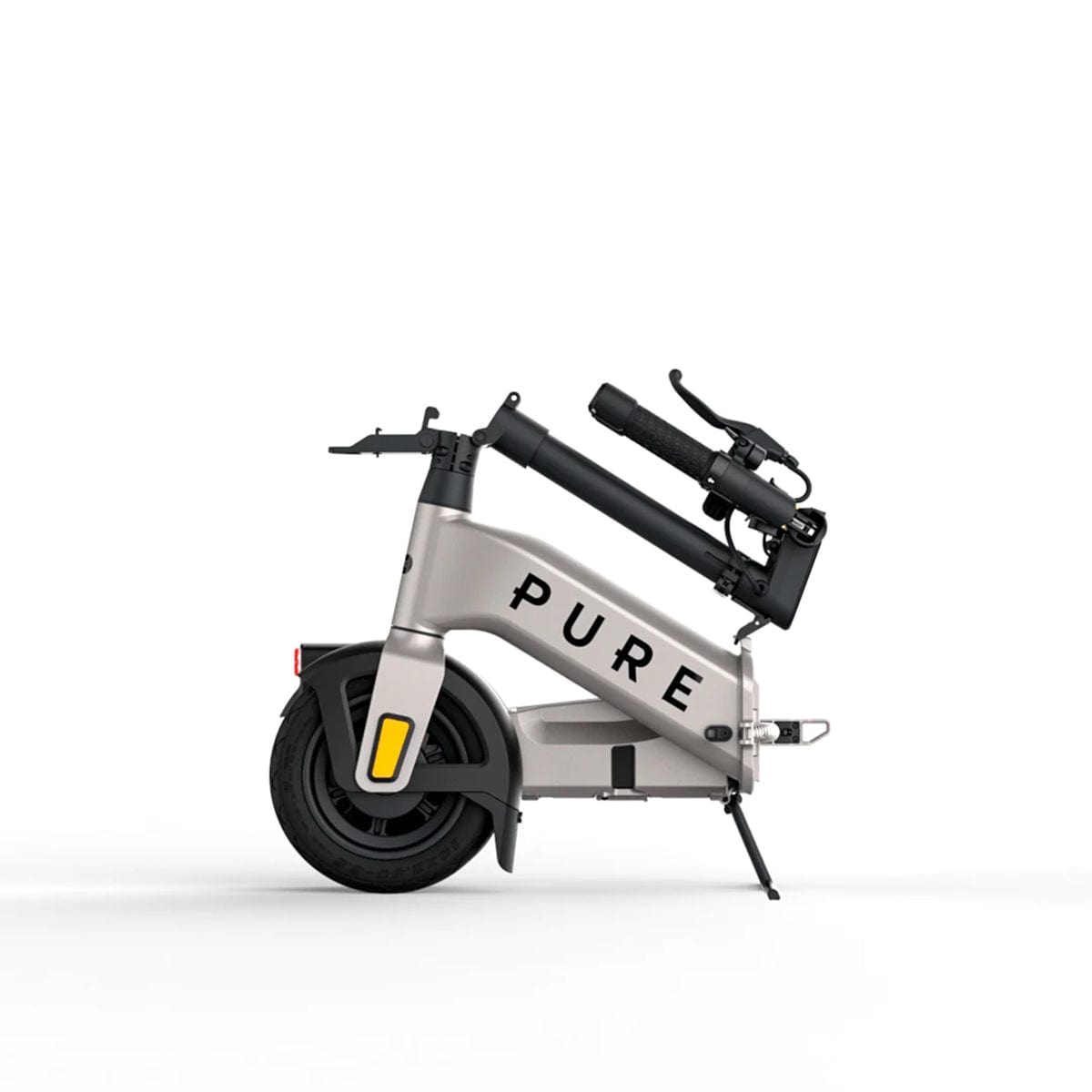 pure advance flex electric scooter platinum folded