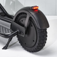 pure escape+ electric scooter black rear tyre