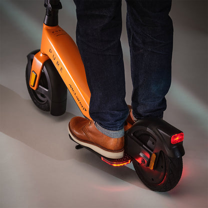 pure mclaren electric scooter papaya forward facing