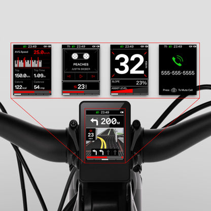 segway xafari trekking ebike feature integrated multi-function display