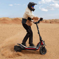 segway zt3 pro electric scooter lifestyle dirt drift