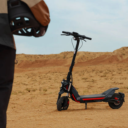 segway zt3 pro electric scooter lifestyle dirt static