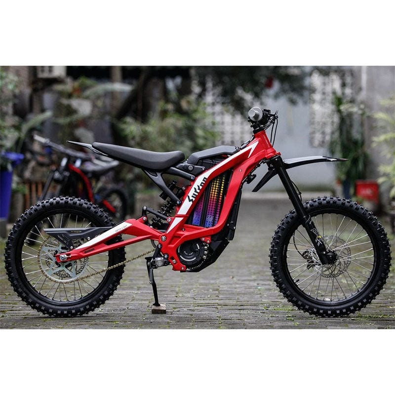 surron light bee s youth bike red side