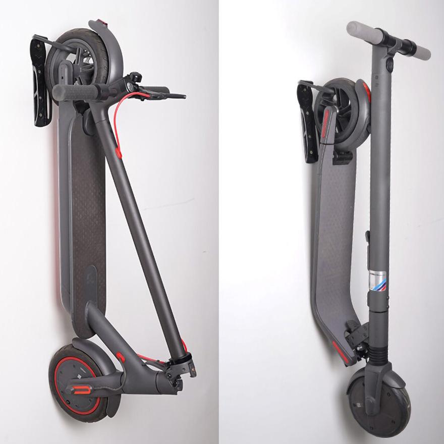 electric scooter wall mount rack use