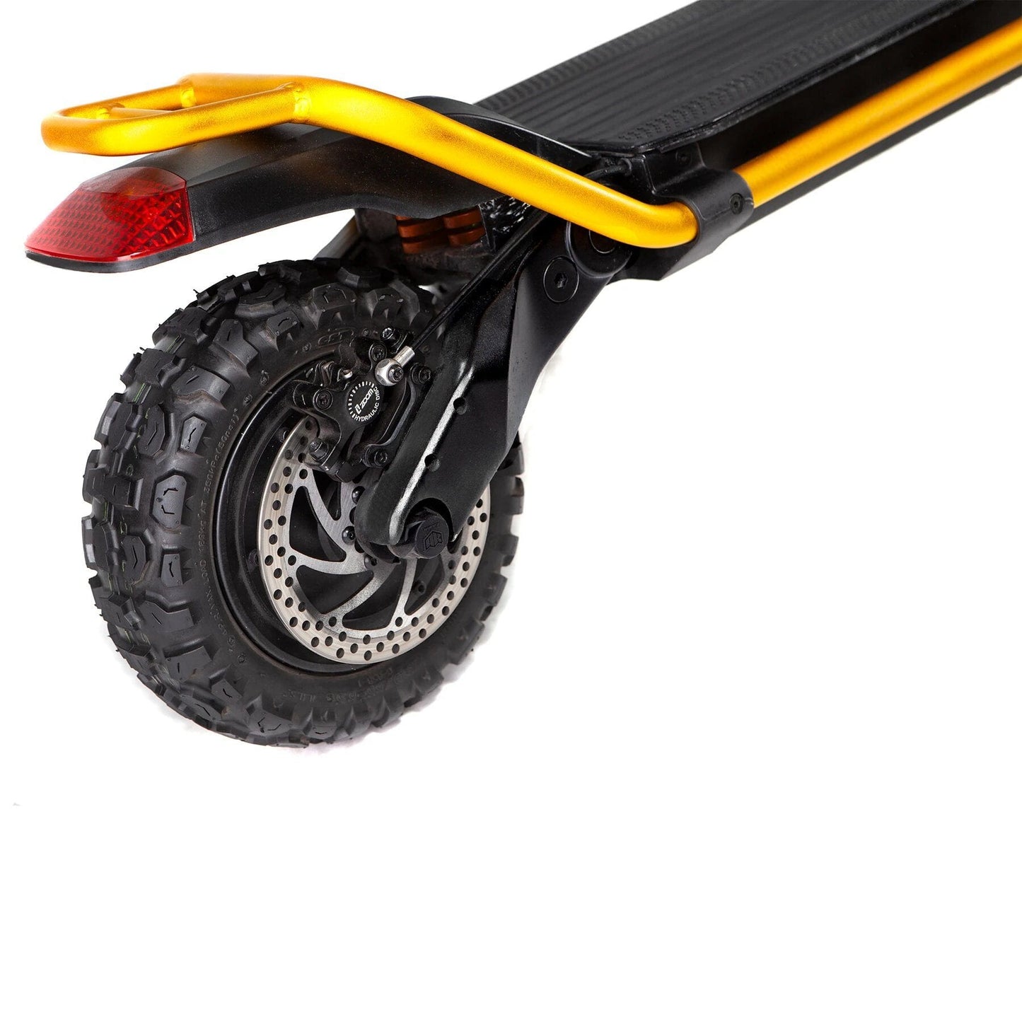 kaabo wolf king electric scooter gold rear wheel