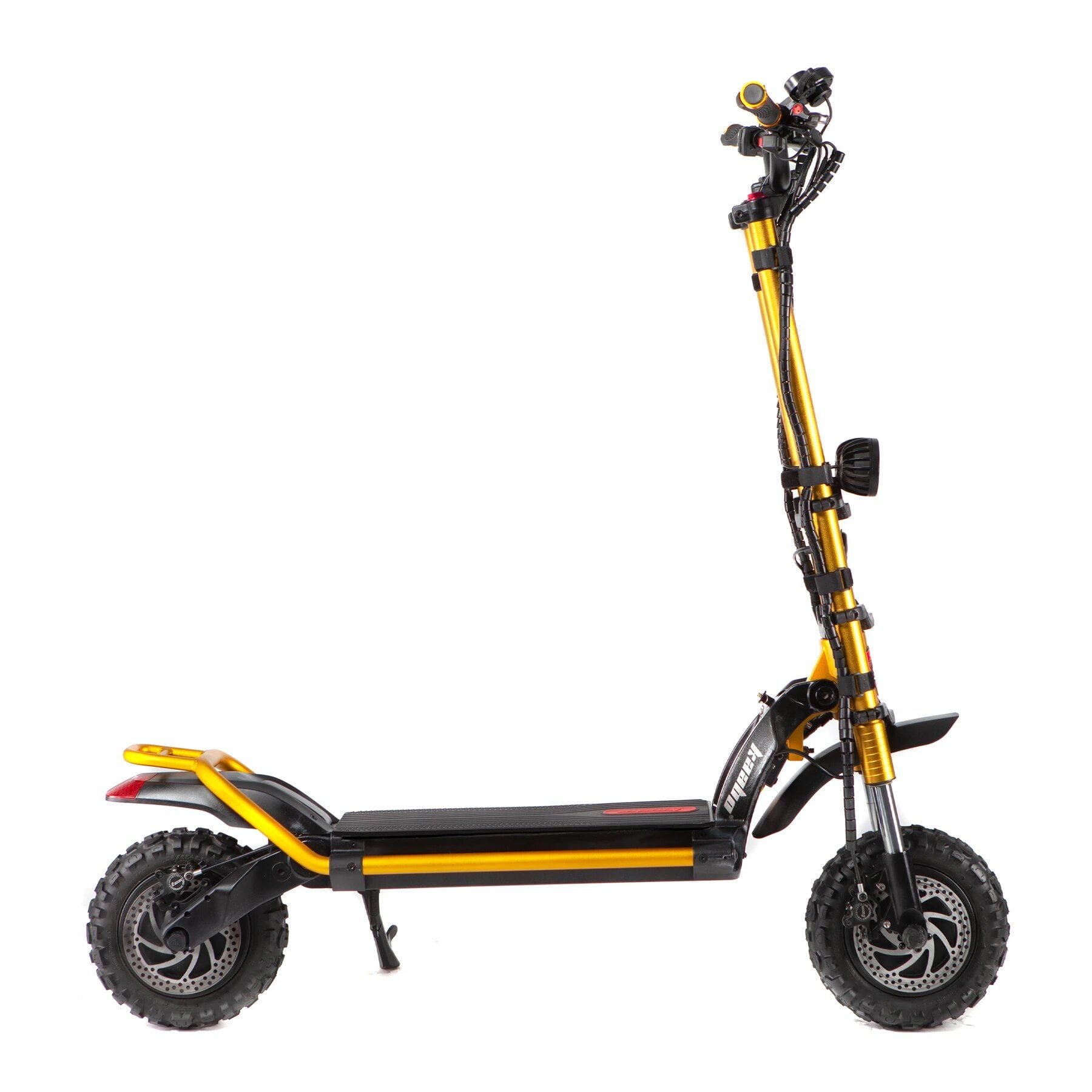 kaabo wolf king electric scooter gold side